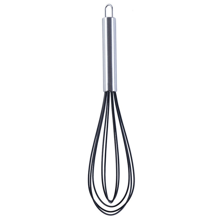 Silicone Egg Beater Home Egg Mixer Kitchen Gadgets Cream Baking Tools, Colour: 12 inch Black - Stirrer & Squeezer by PMC TechLife | Online Shopping South Africa | PMC TechLife