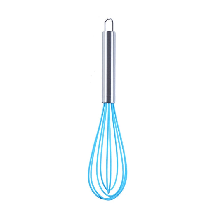 Silicone Egg Beater Home Egg Mixer Kitchen Gadgets Cream Baking Tools, Colour: 10 inch Blue - Stirrer & Squeezer by PMC TechLife | Online Shopping South Africa | PMC TechLife