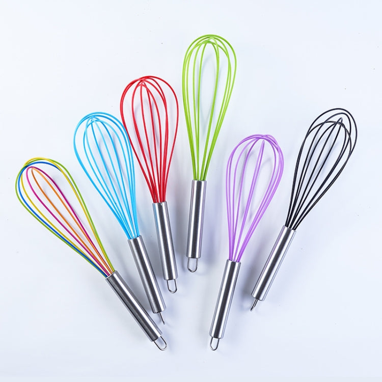 Silicone Egg Beater Home Egg Mixer Kitchen Gadgets Cream Baking Tools, Colour: 12 inch Green - Stirrer & Squeezer by PMC TechLife | Online Shopping South Africa | PMC TechLife