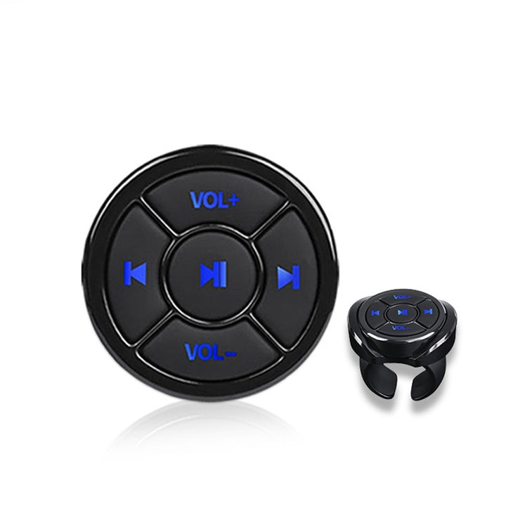 Car Mobile Phone Remote Control Bluetooth Wireless Multimedia Button Remote Control Music Playback Selfie, Colour: Black With Buckle - Bluetooth Car Kits by PMC TechLife | Online Shopping South Africa | PMC TechLife | Buy Now Pay Later Mobicred