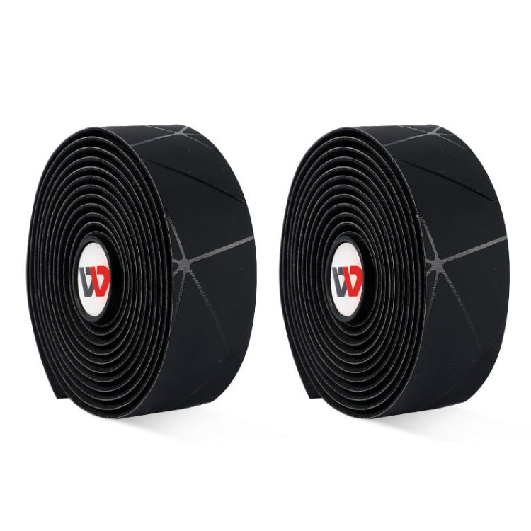 1 Pair WEST BIKING YP0804059 Road Bike Color Line Bar Belt PU Non-Slip Riding Bar Belt(Pure Black) - Decorative Accessories by WEST BIKING | Online Shopping South Africa | PMC TechLife | Buy Now Pay Later Mobicred