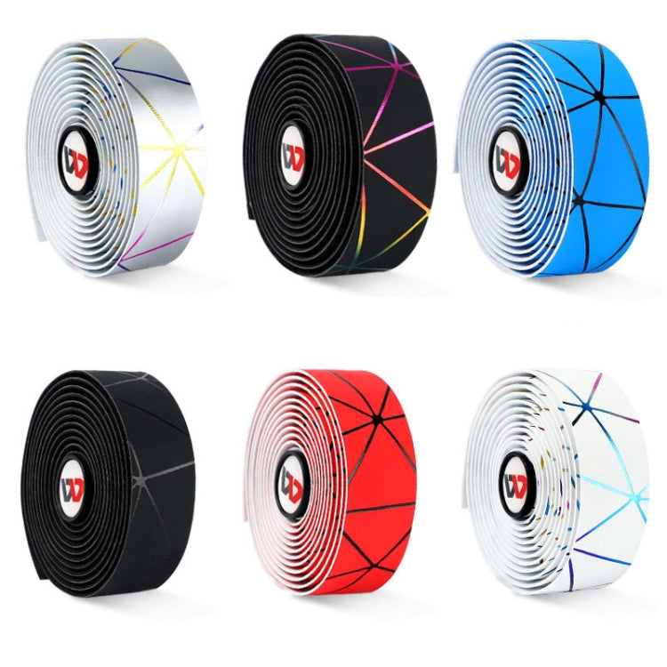 1 Pair WEST BIKING YP0804059 Road Bike Color Line Bar Belt PU Non-Slip Riding Bar Belt(Silver Color) - Decorative Accessories by WEST BIKING | Online Shopping South Africa | PMC TechLife | Buy Now Pay Later Mobicred