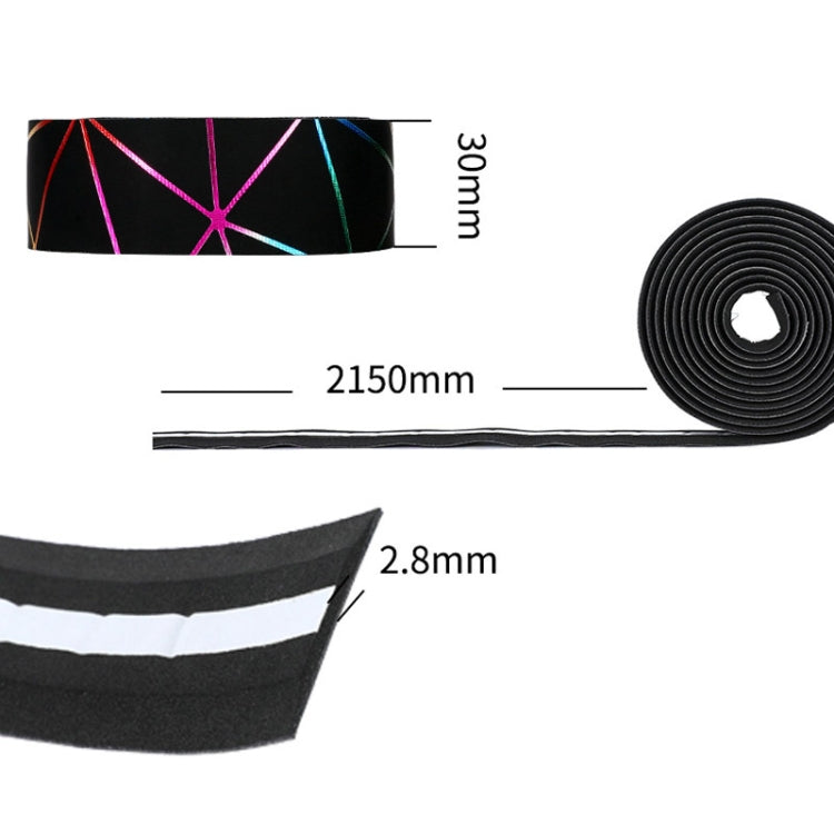 1 Pair WEST BIKING YP0804059 Road Bike Color Line Bar Belt PU Non-Slip Riding Bar Belt(Silver Color) - Decorative Accessories by WEST BIKING | Online Shopping South Africa | PMC TechLife | Buy Now Pay Later Mobicred