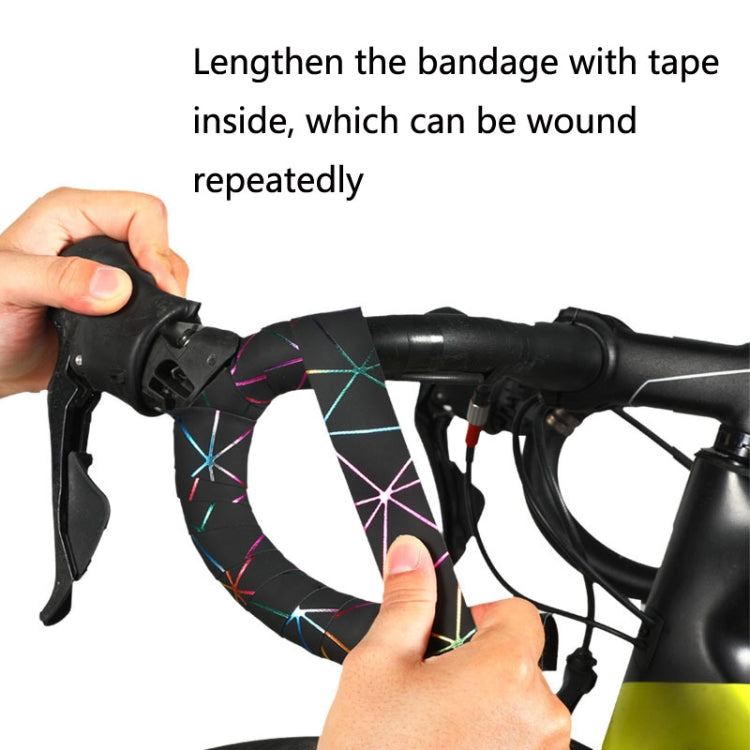 1 Pair WEST BIKING YP0804059 Road Bike Color Line Bar Belt PU Non-Slip Riding Bar Belt(Blue Black) - Decorative Accessories by WEST BIKING | Online Shopping South Africa | PMC TechLife | Buy Now Pay Later Mobicred