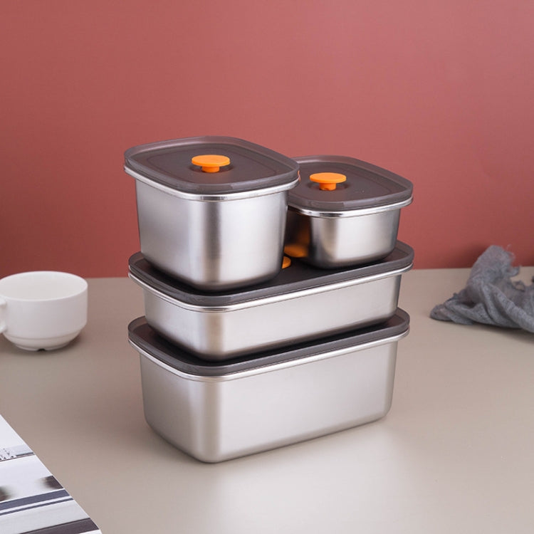 Refrigerator Fruit Fresh-Keeping Box 304 Stainless Steel Sealed Lunch Box, Capacity: 450ml - Cutlery Sets by PMC TechLife | Online Shopping South Africa | PMC TechLife