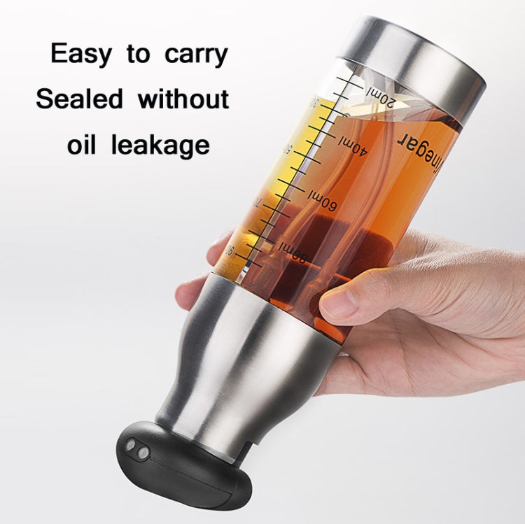 Stainless Steel Push-Type Oil Spray Bottle Barbecue Oil And Vinegar Sprayer - Condiment Bottles & Hip Flasks by PMC TechLife | Online Shopping South Africa | PMC TechLife