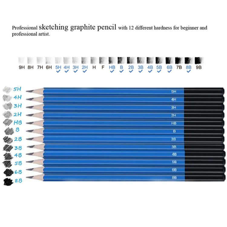 72 in 1 Sketch Pencil Color Lead Set Student Hand-Painted Art Color Pencil - Art Supplies by PMC TechLife | Online Shopping South Africa | PMC TechLife