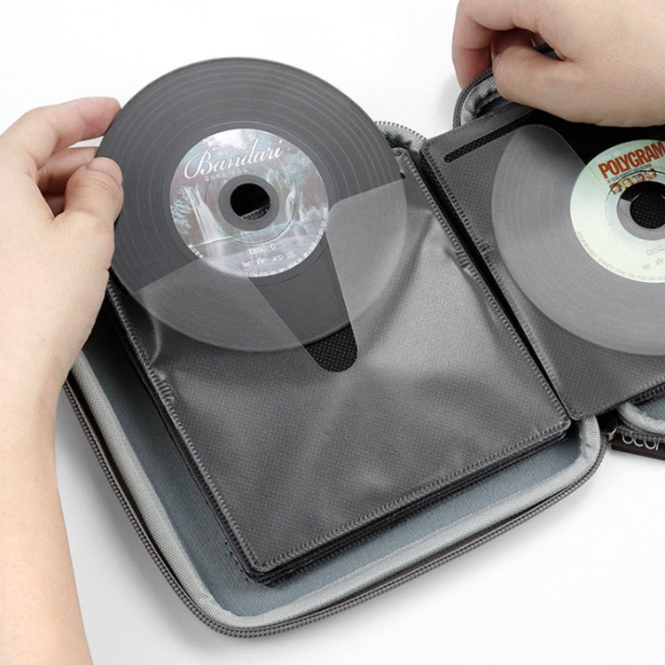 Baona BN-F021 Car Home DVD CD Storage Bag Game CD Storage Bag For PS4(Grey) - Bags by Baona | Online Shopping South Africa | PMC TechLife | Buy Now Pay Later Mobicred