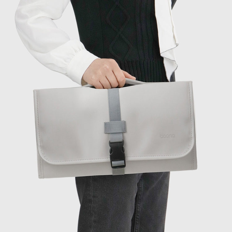 Baona BN-DS004 PU Leather Portable Storage Bag For Dyson Hair Curler(Grey) - free shipping - PMC TechLife - Order now!