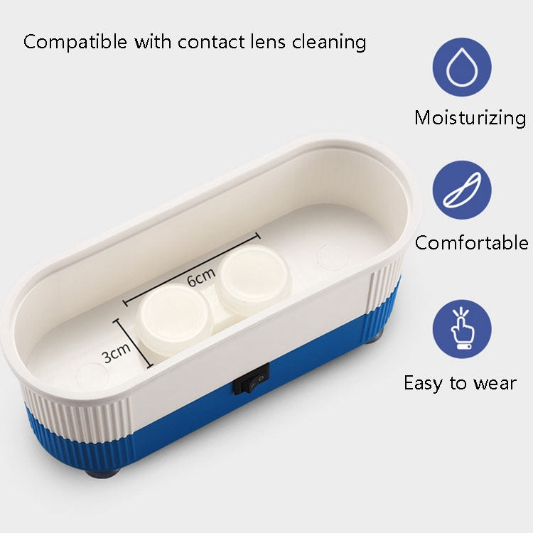 3 in 1 Glasses Cleaning Machine Small Contact Lens Glasses Jewelry Watch Cleaner(Blue) - free shipping - PMC TechLife - Order now!