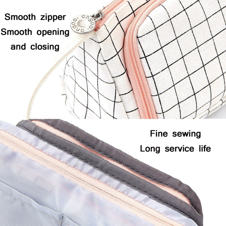 Angoo Large Capacity Pencil Case Cute Canvas Stationery Bag, Color: Black White In The Palm - free shipping - PMC TechLife - Order now!