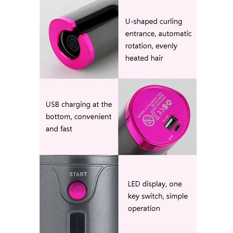 Portable USB Charging Wireless Curler Lazy Automatic Curling Rod(Patented Gray) - Hair Curler by PMC TechLife | Online Shopping South Africa | PMC TechLife