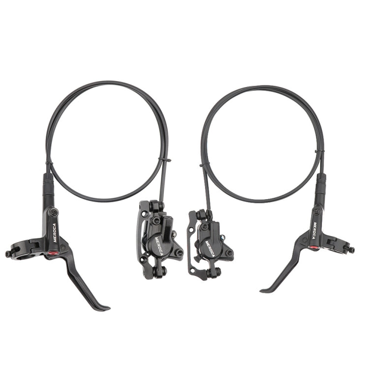 Meroca M800 Bicycle Brake Mountain Bike Universal Bilateral Brake Oil Pressure Disc Brake, Style: Left Back 1400mm + Disc Brake - Bicycle Brake Parts by Meroca | Online Shopping South Africa | PMC TechLife | Buy Now Pay Later Mobicred