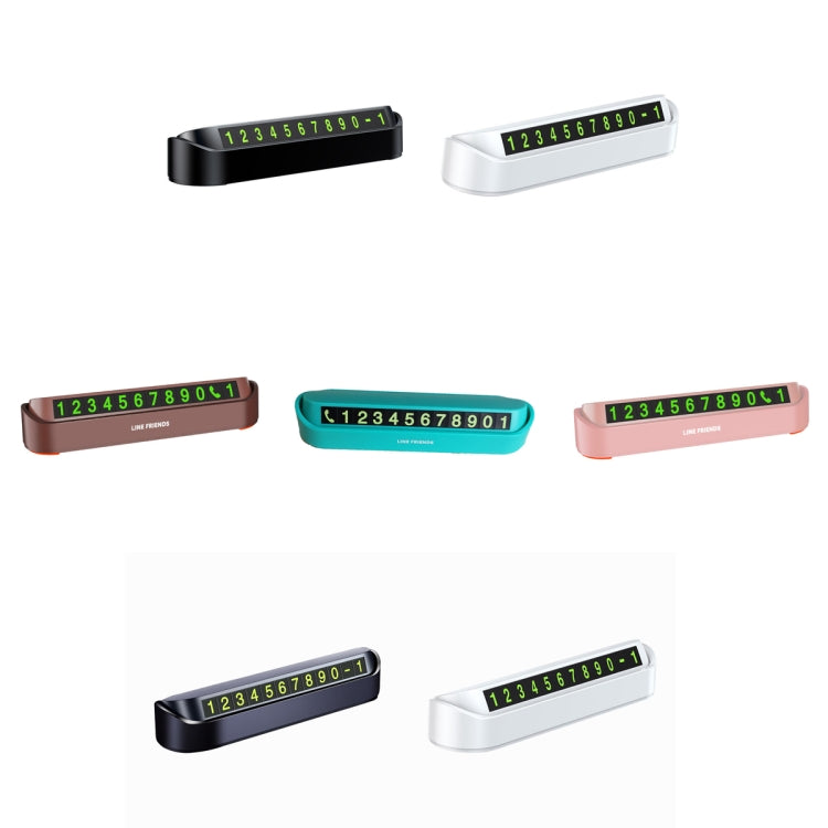 Hidden Parking Number Card Nightlight Number Button Parking Number Card, Style: Neutral (Black) - Parking Card by PMC TechLife | Online Shopping South Africa | PMC TechLife