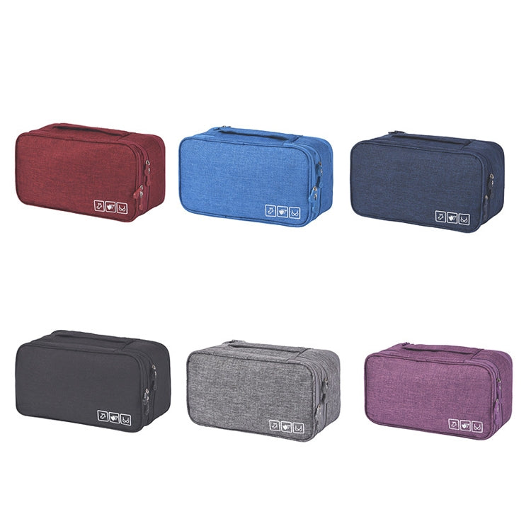 Travel Waterproof Storage Bag Underwear Storage Finishing Bag(Violet) - Storage Bags by PMC TechLife | Online Shopping South Africa | PMC TechLife
