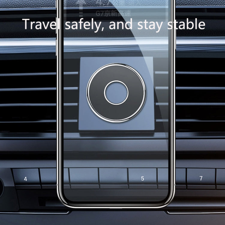 Q6 Car Magnetic Mobile Phone Holder Round Car Dashboard Navigation Bracket(Black) - Universal Car Holders by PMC TechLife | Online Shopping South Africa | PMC TechLife | Buy Now Pay Later Mobicred