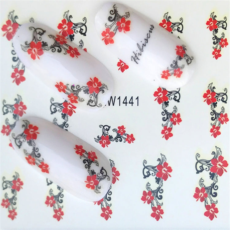 10 PCS Summer Colorful Nail Sticker Water Transfer Nail Decorations(YZW-125) - Nail Stickers by PMC TechLife | Online Shopping South Africa | PMC TechLife