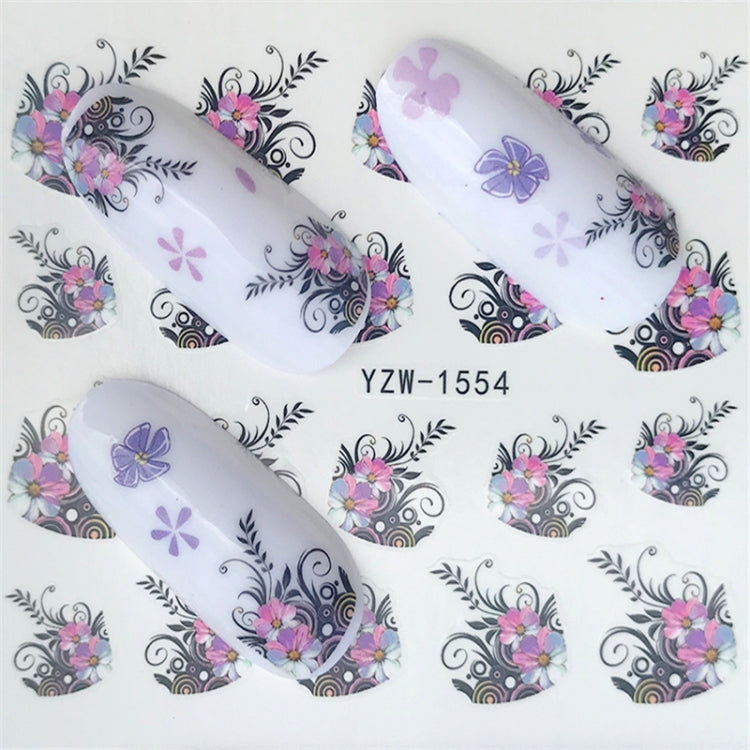 10 PCS Summer Colorful Nail Sticker Water Transfer Nail Decorations(YZW-125) - Nail Stickers by PMC TechLife | Online Shopping South Africa | PMC TechLife