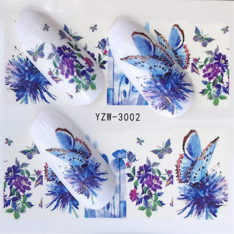 10 PCS Summer Colorful Nail Sticker Water Transfer Nail Decorations(YZW-126) - Nail Stickers by PMC TechLife | Online Shopping South Africa | PMC TechLife