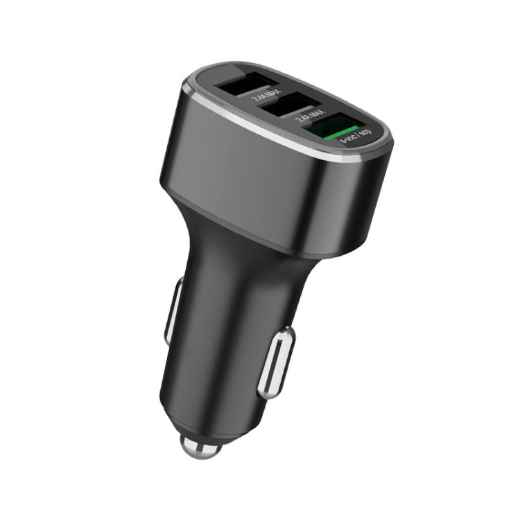 Three USB Ports Car Fast Charging Charger For Huawei/For OPPO/VIVO/OnePlus And Other Flash Charging, Model: GT780 Gray - Car Charger by PMC TechLife | Online Shopping South Africa | PMC TechLife