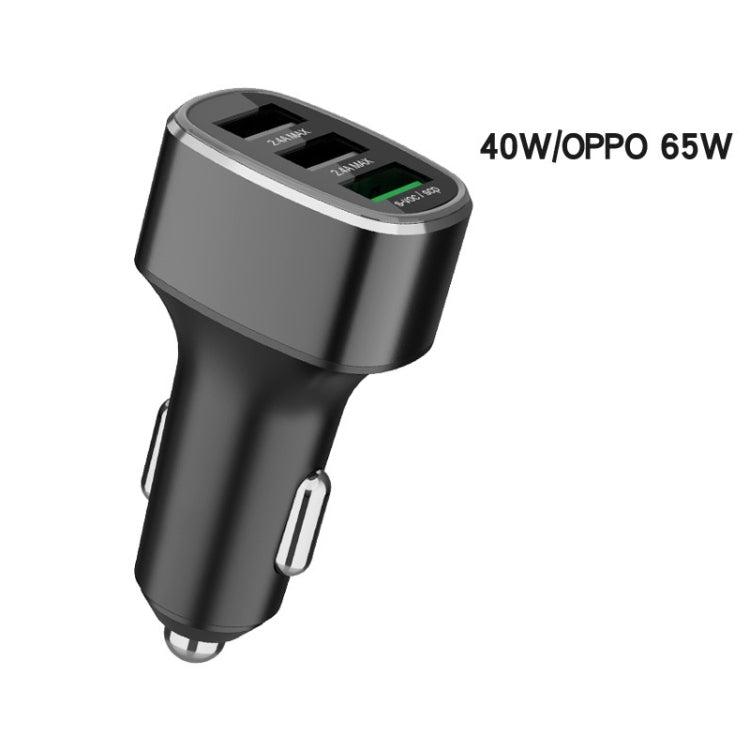 Three USB Ports Car Fast Charging Charger For Huawei/For OPPO/VIVO/OnePlus And Other Flash Charging, Model: GT780 Gray - Car Charger by PMC TechLife | Online Shopping South Africa | PMC TechLife