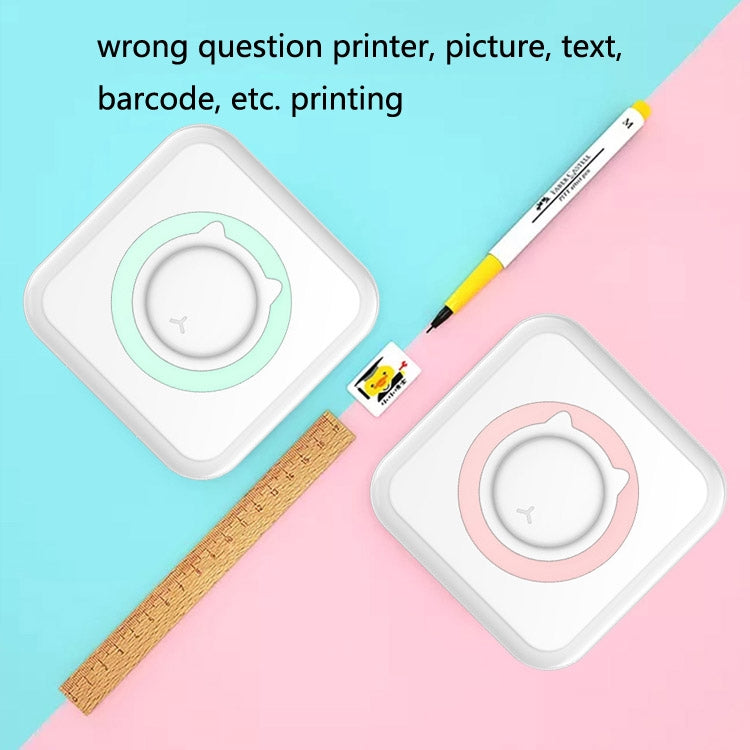 Convenient Pocket Mini Printer Student Wrong Question Thermal Bluetooth Mobile Phone Photo Data Note Printer(Blue) - Printer by PMC TechLife | Online Shopping South Africa | PMC TechLife | Buy Now Pay Later Mobicred