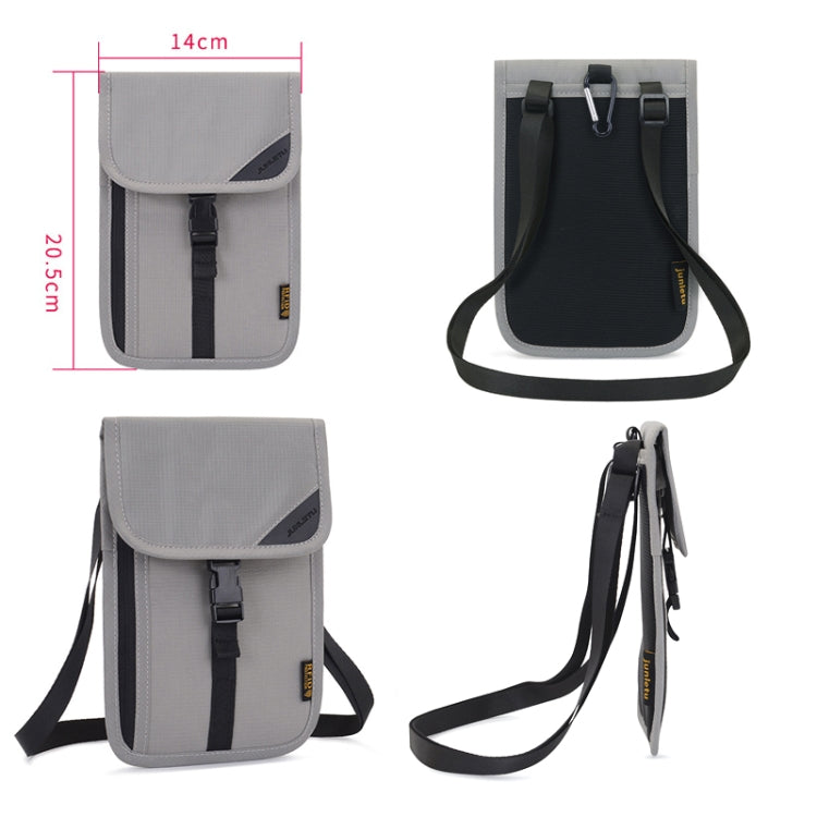 1062 Travel Passport Bag RFID Multi-Function Document Holder Hanging Neck Ticket Protective Case(Black) - Antimagnetic RFID Package by PMC TechLife | Online Shopping South Africa | PMC TechLife | Buy Now Pay Later Mobicred