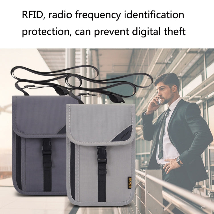 1062 Travel Passport Bag RFID Multi-Function Document Holder Hanging Neck Ticket Protective Case(Black) - Antimagnetic RFID Package by PMC TechLife | Online Shopping South Africa | PMC TechLife | Buy Now Pay Later Mobicred