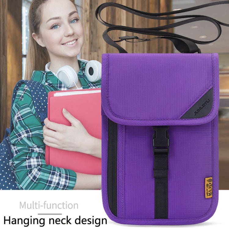 1062 Travel Passport Bag RFID Multi-Function Document Holder Hanging Neck Ticket Protective Case(Black) - Antimagnetic RFID Package by PMC TechLife | Online Shopping South Africa | PMC TechLife | Buy Now Pay Later Mobicred