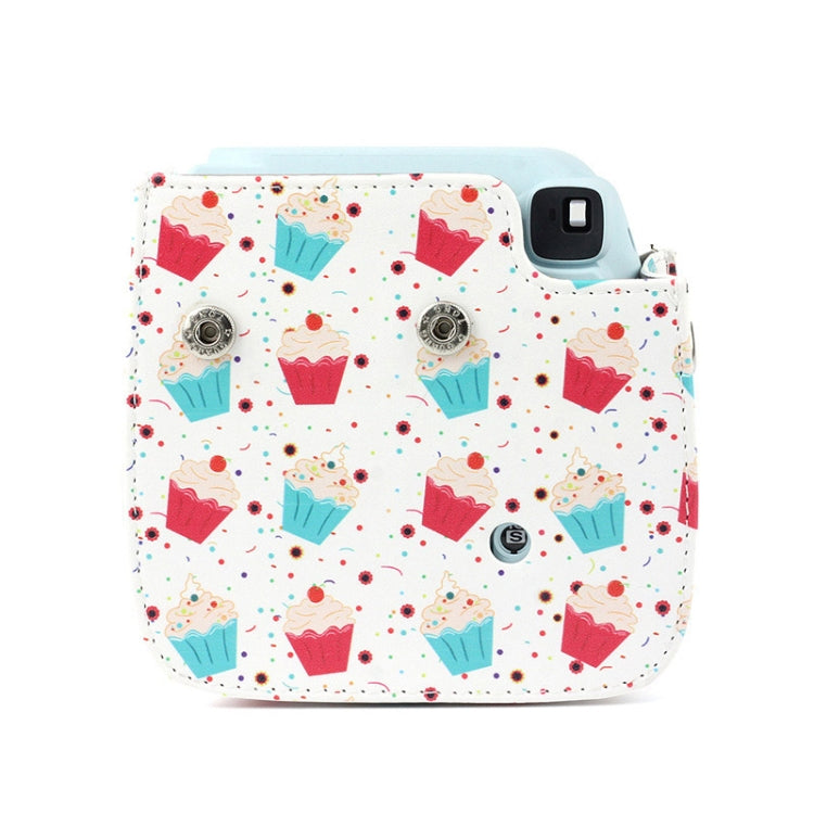 Full Body Camera PU Leather Case Bag with Strap for FUJIFILM instax mini 9 / mini 8+ / mini 8(Dessert Series) - Leather Bag by PMC TechLife | Online Shopping South Africa | PMC TechLife