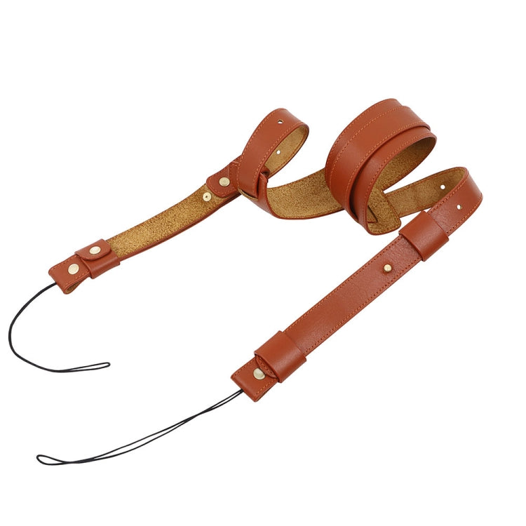 Cowhide Leather Camera Shoulder Hanging Neck Winding Strap - Camera Strap by PMC TechLife | Online Shopping South Africa | PMC TechLife