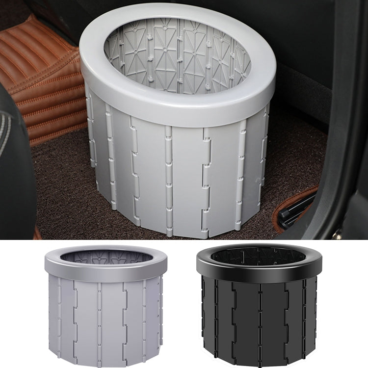 Folding Toilet Travel Car Toilet With Cover Indoor Portable Emergency Camping Toilet(Grey) - Emergency Tools by PMC TechLife | Online Shopping South Africa | PMC TechLife
