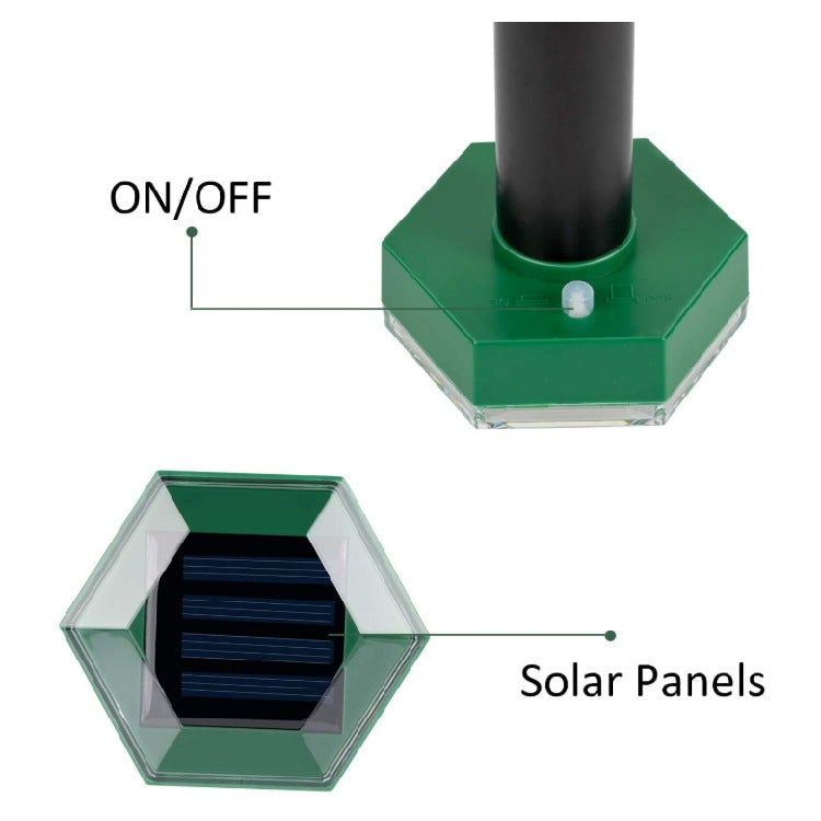 Outdoor Hexagonal Solar Ultrasonic Mole Repeller Inserted Into The Lawn Outdoor Animal Repeller(Green) - Outdoor Insect Repellent by PMC TechLife | Online Shopping South Africa | PMC TechLife | Buy Now Pay Later Mobicred