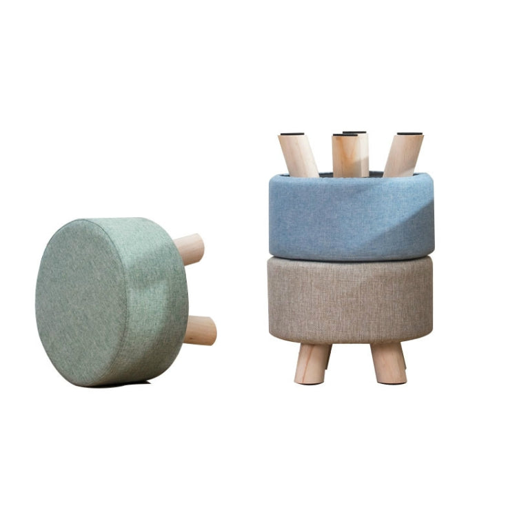 Fashion Creative Small Stool Living Room Home Solid Wood Small Chair(Blue) - Chairs by PMC TechLife | Online Shopping South Africa | PMC TechLife | Buy Now Pay Later Mobicred