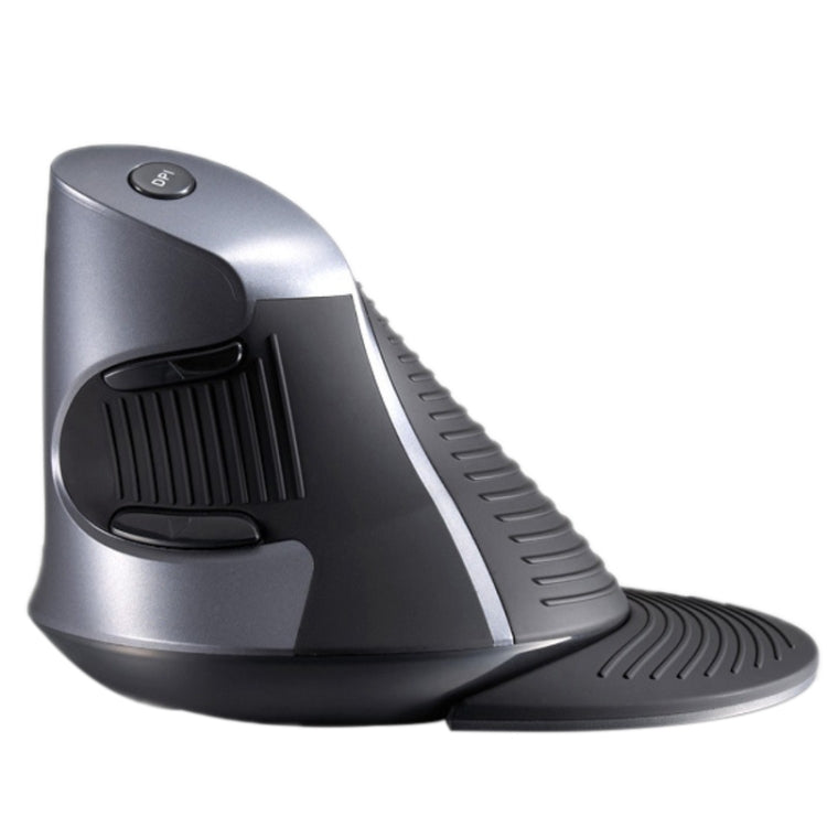 DELUX M618 6-Keys Vertical Snail Ergonomic Wireless Mouse(Black) - Wireless Mice by DELUX | Online Shopping South Africa | PMC TechLife | Buy Now Pay Later Mobicred