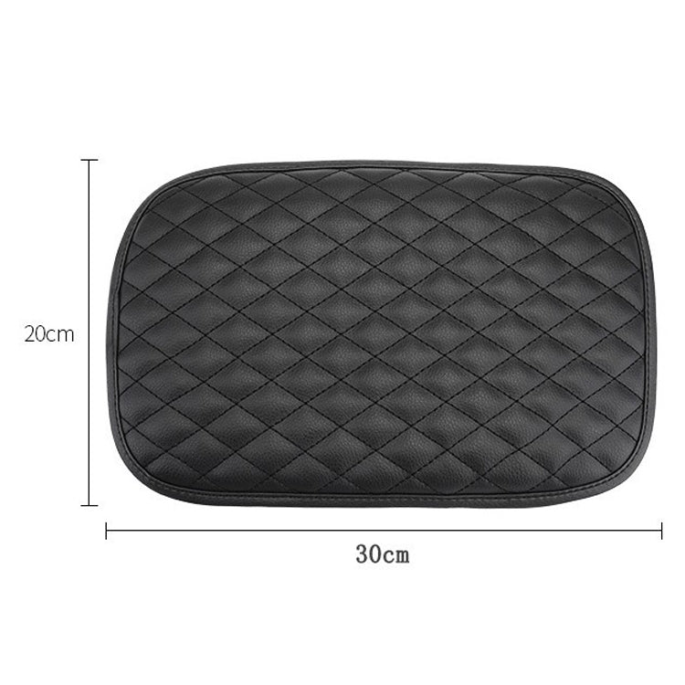 Leather Car Universal Central Armrests Pad Anti-Slip Armrest Box Mat(Black) - Seat Accessories by PMC TechLife | Online Shopping South Africa | PMC TechLife | Buy Now Pay Later Mobicred