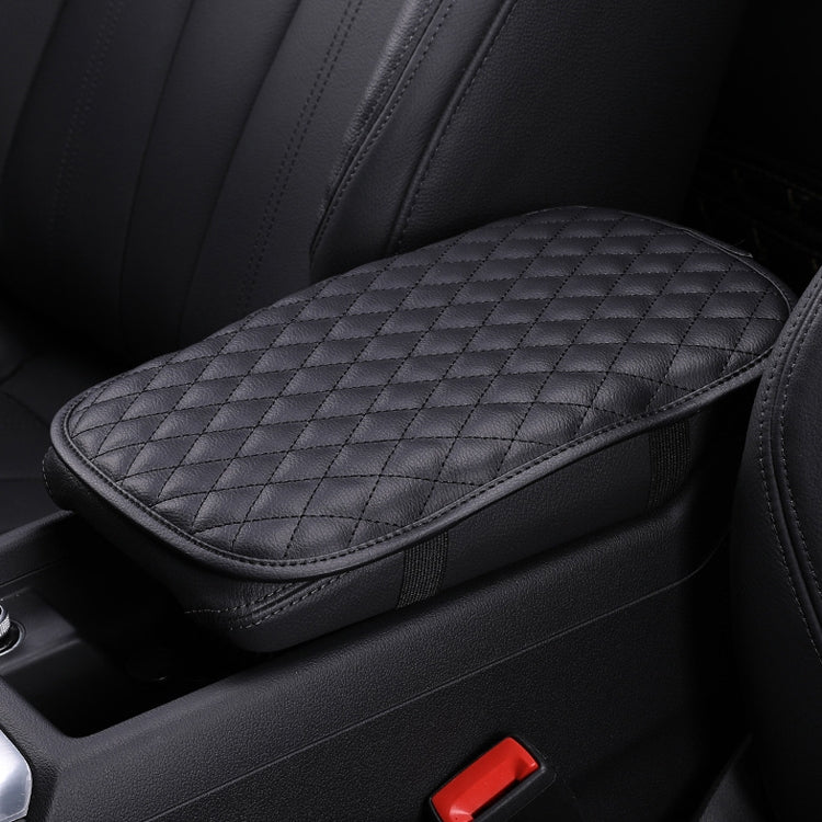 Leather Car Universal Central Armrests Pad Anti-Slip Armrest Box Mat(Black) - Seat Accessories by PMC TechLife | Online Shopping South Africa | PMC TechLife | Buy Now Pay Later Mobicred