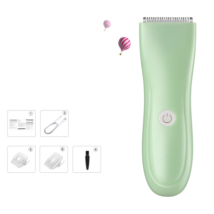 Infant And Children Hair Clipper Electric Hair Clipper Rechargeable Shaving Cutter(Green) - Hair Trimmer by PMC TechLife | Online Shopping South Africa | PMC TechLife | Buy Now Pay Later Mobicred