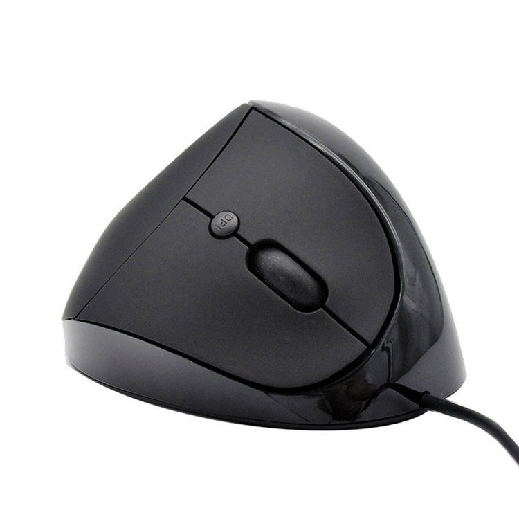 JSY-05 6 Keys Wired Vertical Mouse Ergonomics Brace Optical Mouse(Black) - free shipping - PMC TechLife - Order now!