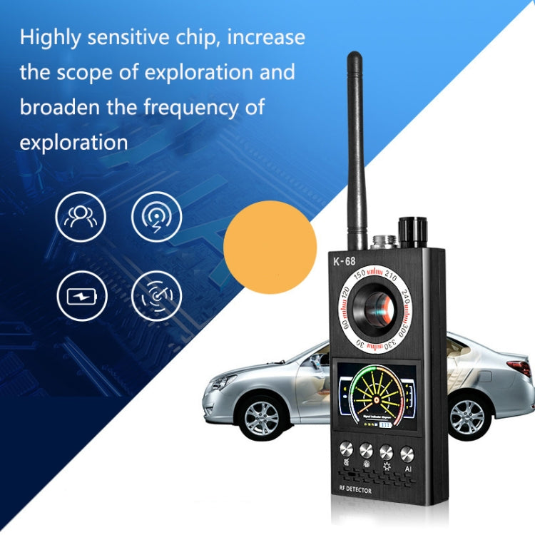 K68 Hotel Anti-Sneak Shooting Anti-Location Automatic Detection Anti-Eavesdropping And Anti-Monitoring Camera Signal Detector - RF Signal Detector by PMC TechLife | Online Shopping South Africa | PMC TechLife | Buy Now Pay Later Mobicred