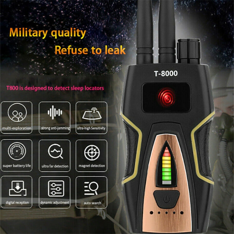 T8000 Wireless Signal Detector GPS Defense Location Finding Camera Anti-Candid Anti-Tracking Detection Instrument - WiFi Signal Detector by PMC TechLife | Online Shopping South Africa | PMC TechLife