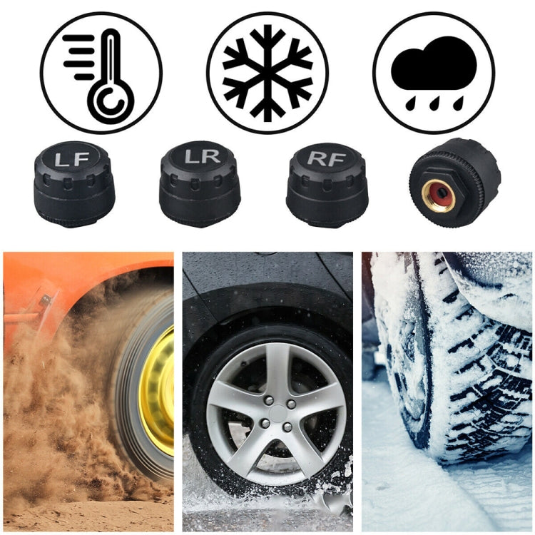 T1 Vehicle-mounted Solar Wireless Tire Pressure Monitoring System General-purpose Vehicle Tire Pressure Thermometer(Black) - Tire Pressure Gauges by PMC TechLife | Online Shopping South Africa | PMC TechLife