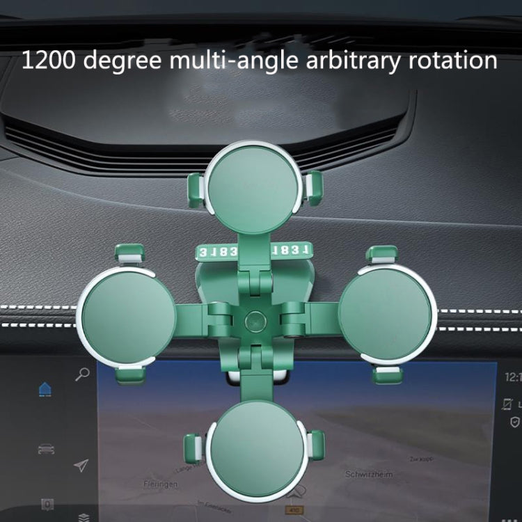 ZJ088 Car Mobile Phone Bracket Car Central Control Instrument Panel Rearview Mirror Multifunctional AR Navigation Bracket(Pink) - Car Holders by PMC TechLife | Online Shopping South Africa | PMC TechLife