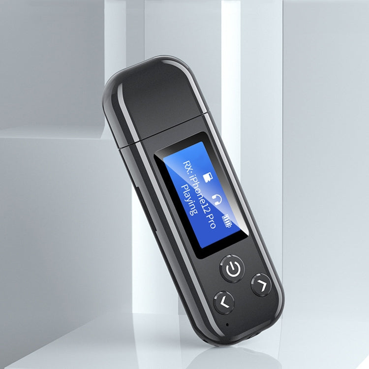 K15Pro With LCD Screen Bluetooth Adapter Audio Receiver Transmitter 3.5mm AUX Car Hands-Free - free shipping - PMC TechLife - Order now!