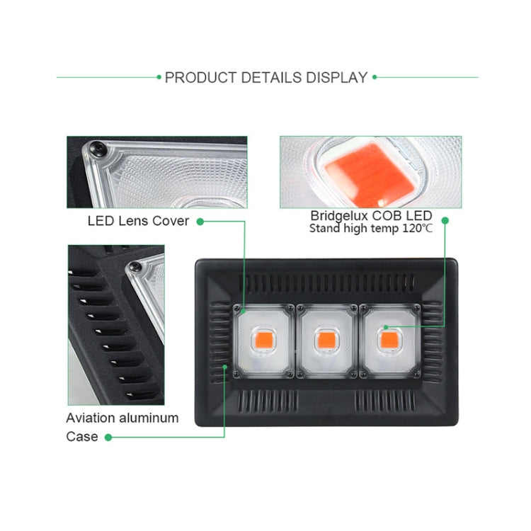 150W Ultra-Thin LED Plant Light, Full Spectrum COB Growth Light, Vegetable, Fruit & Flower Greenhouse Fill Light With Plug, Specification:EU Plug - LED Grow Lights by PMC TechLife | Online Shopping South Africa | PMC TechLife