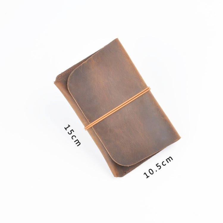 Crazy Horse Skin  Passport Bag Document Holder Retro Boarding Pass Wallet Card Holder(Brown) - Card & Passport Bags by PMC TechLife | Online Shopping South Africa | PMC TechLife | Buy Now Pay Later Mobicred