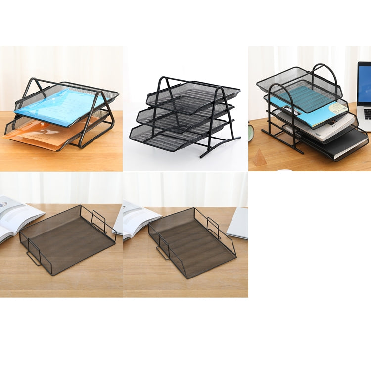 Net-Shaped File Rack Data Storage Frame Storage Rack Metal File Management Rack,Style: Four-layer - File Folder by PMC TechLife | Online Shopping South Africa | PMC TechLife