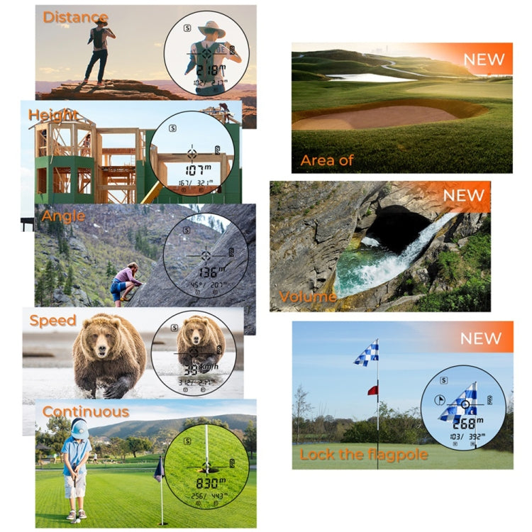 SNDWAY Rangefinder Instrument Outdoor Telescope Golf Measuring Instrument, Model: SW1500B 1500m - free shipping - PMC TechLife - Order now!