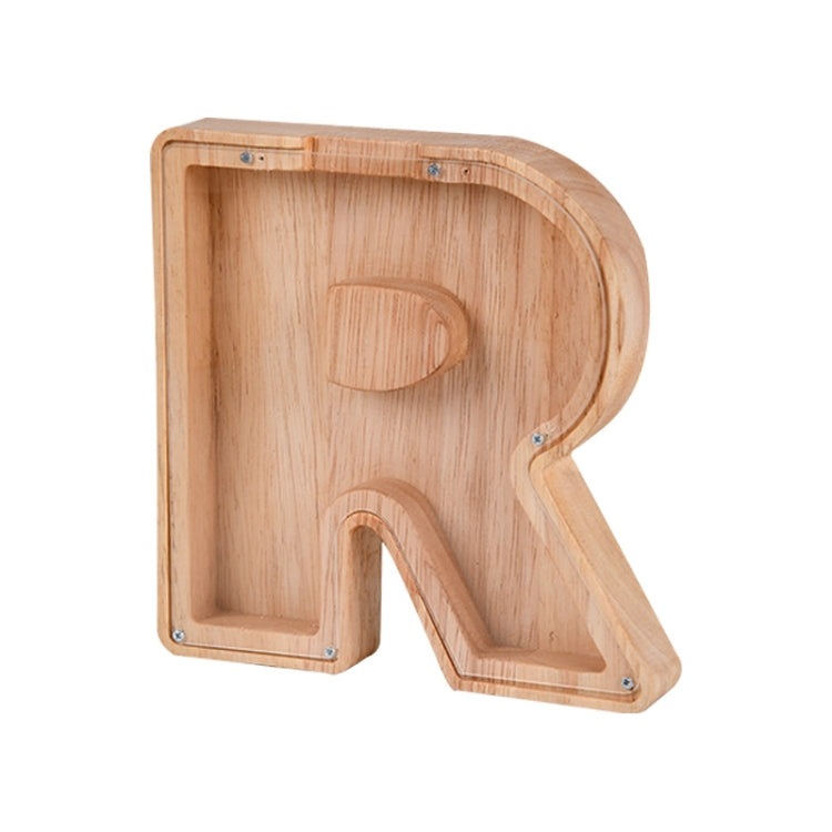 Wooden English Alphabet Piggy Bank Transparent Acrylic Piggy Bank(R) - free shipping - PMC TechLife - Order now!