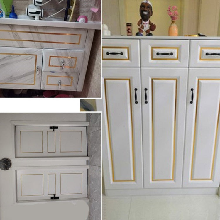 Home Decoration Self-Adhesive Ceiling Beauty Sideline Tile Beauty Seam Sticker, Specification: 5cmx10m(Brushed Silver) - Adhesives & Sealers by PMC TechLife | Online Shopping South Africa | PMC TechLife